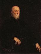 Jacopo Tintoretto Portrati of Alvise Cornaro painting